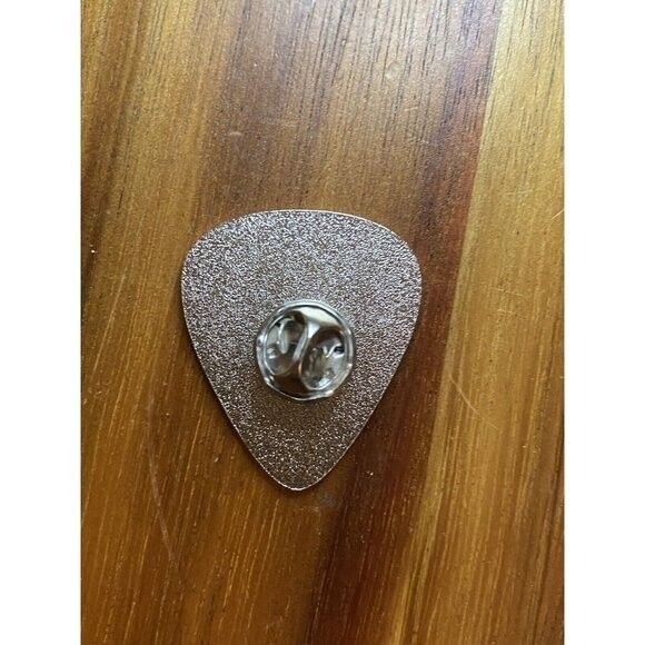 Fender Enamel Pin Brand New Fender Guitar Pick Shaped Pin Black & Silver - Picture 9 of 11